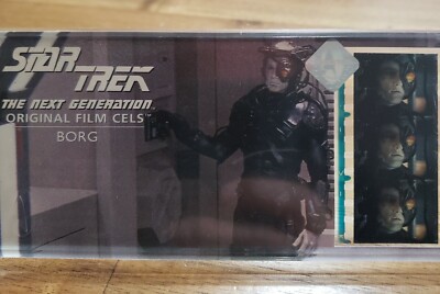 Vtg 90s Star Trek Film Cel The Next Generation Borg Original 35mm Spock Data 