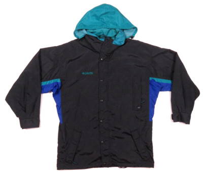 Vintage Columbia Wind Rain Longs Peak Hooded Full Zip Jacket M