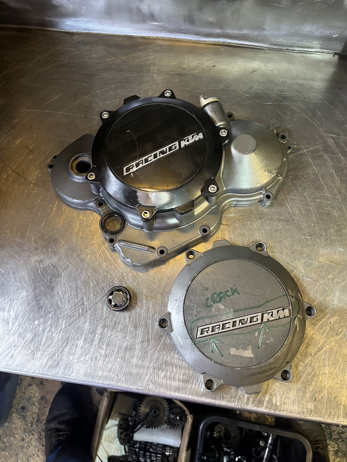 Ktm Rfs Enduro 450 525 540 560 Motocross Parts 2 Piece Clutch Cover