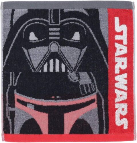 Star Wars Hand Towel Face Up Darth Vader Boba Fett 100% Cotton Towel 34×36cm - Picture 1 of 3