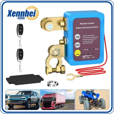 #ad Remote Battery Disconnect Switch 12V 240A Battery Kill Switch for Auto RV ATV $17.89