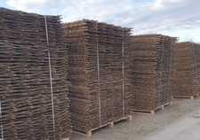 Hazel Hurdle Wicker Screen Fence Panel Handmade 6x3,6x4,6x5,6x6