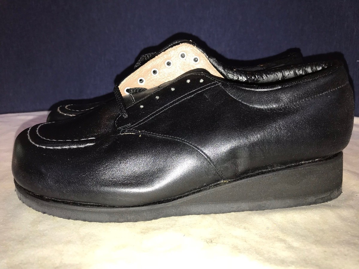 P. W. Minor Orthopedic Black Lace Up Wedge Heel Comfort Shoe 8.5 M Medium P. W. Minor Orthopedic Black Lace Up Wedge Heel Comfort Shoe  main image 4