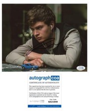 Ansel Elgort "Baby Driver" AUTOGRAPH Signed 8x10 Photo C ACOA