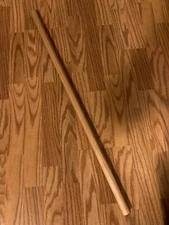 Hanbo (American Hickory Half Staff) 1-1/8" Dia. 36" (3ft.) Long, Hand Finished