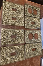 7*Brass/Metal 1/2 Toggle Light Switch Covers ...