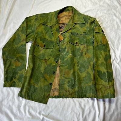 Original Vietnam War Named Tailored Mitchell Camo Set Jacket