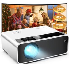 Mini Projector, CiBest Outdoor Projector 1080...