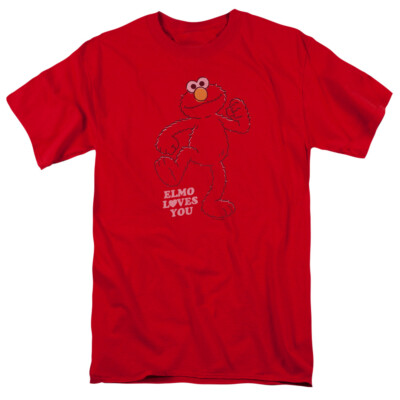 Sesame Street ''Elmo Loves You'' T-Shirt - Regular or Tank - to 5X