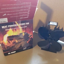 Heat Powered Stove Fan , 4 Blades Stove Fan, Silent Fireplace Fan