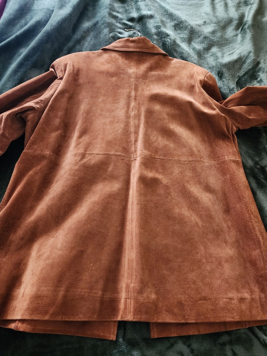 ビンテージ CHEROKEE スエード カバーオールジャケット アメリカ 古着 Vintage Cherokee Jacket Coat 100% Genuine Suede Leather