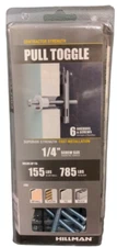 HILLMAN 377610 Contractor Strength Pull Toggle Anchors 1/4" 155-785lbs Pack of 6