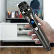 Professional Wireless UHF Microphone Handheld Mic System Karaoke With Receiver