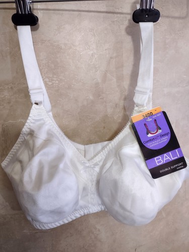 34DD Bali Bra 3820 Double Support Comfort Wireless Full-Figure Minimizing No Pad - 第 1/18 張圖片