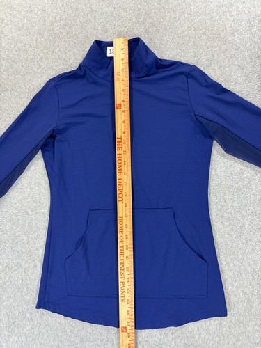 IBKUL Top mezza zip leggero finto collo (donna X-Small) blu - Foto 9 di 12