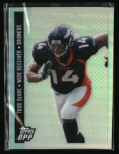 Todd DeVoe 2006 Topps Draft Picks & Prospects Refractor #110 FOOTBALL Card