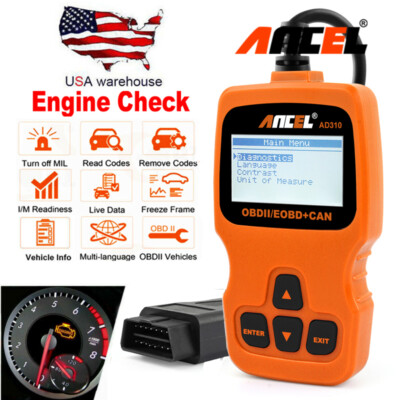 Ancel AD310 Code Reader OBD2 check Engine Light Car Scanner Live Data Stream 