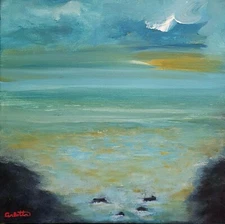Carlotta ART Painting Original Contemporary Abstract Impressionism Seascape Sea