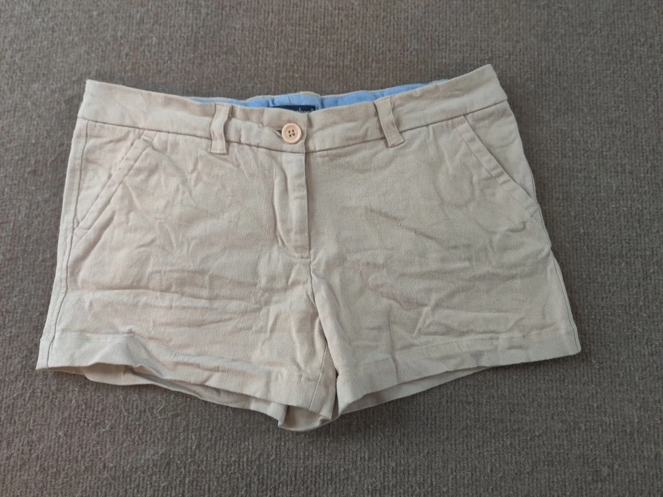 Simply Southern Shorts Womens 6 Khaki Preppy Casual Pink Sea Turtle Travel 31x3 - Image 2 of 4