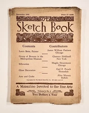1906 Dec THE SKETCH BOOK fine arts/artists magazine BRONZES Glass Decoration &c