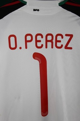 Mexico Jersey Goalkeeper Adidas Large 2010 #1 O. PEREZ Word Cup