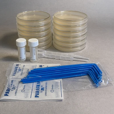 ANDEX Bacteria Science Kit Petri Dishes with Agar STEM Science Fair Project Kit