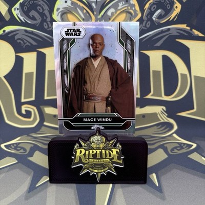 Mace Windu Star Wars Topps Chrome 2024 Super Box Costco Refractor #138