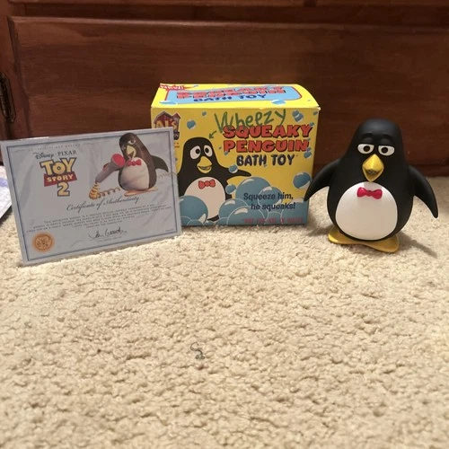 Toy Story 2 Wheezy movie size can Squeeze him (Does Squeeze/squeak)