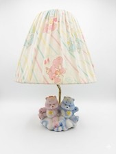 Care Bears 1983 Ceramic Table Lamp w/ Shade American Greetings 1980s