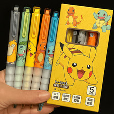 Gel Pen Set Pokemon Ballpoint Pen Cartoon Printing Writing Pen Students