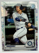 JULIO RODRIGUEZ 2020 Bowman Chrome Mega Box #BCP-175 Prospect Mojo Refractor