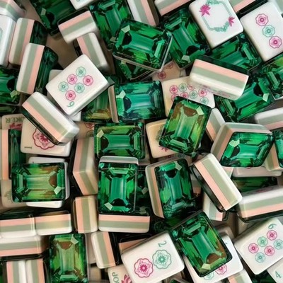 Brand New！160 American Mahjong Tiles, Acrylic 4-Layered emerald green Fast ship