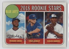2018 Topps Heritage Rookie Stars Carlos Ramirez Chris Rowley Richard Urena w7v