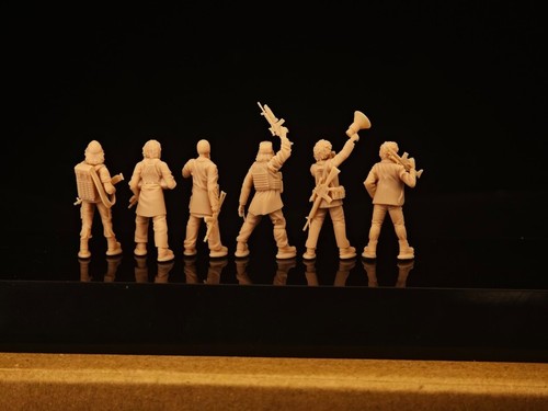 3D Printing 1/72 Middle East Taliban soldiers 6 Person Model Unpainted - Picture 3 of 3