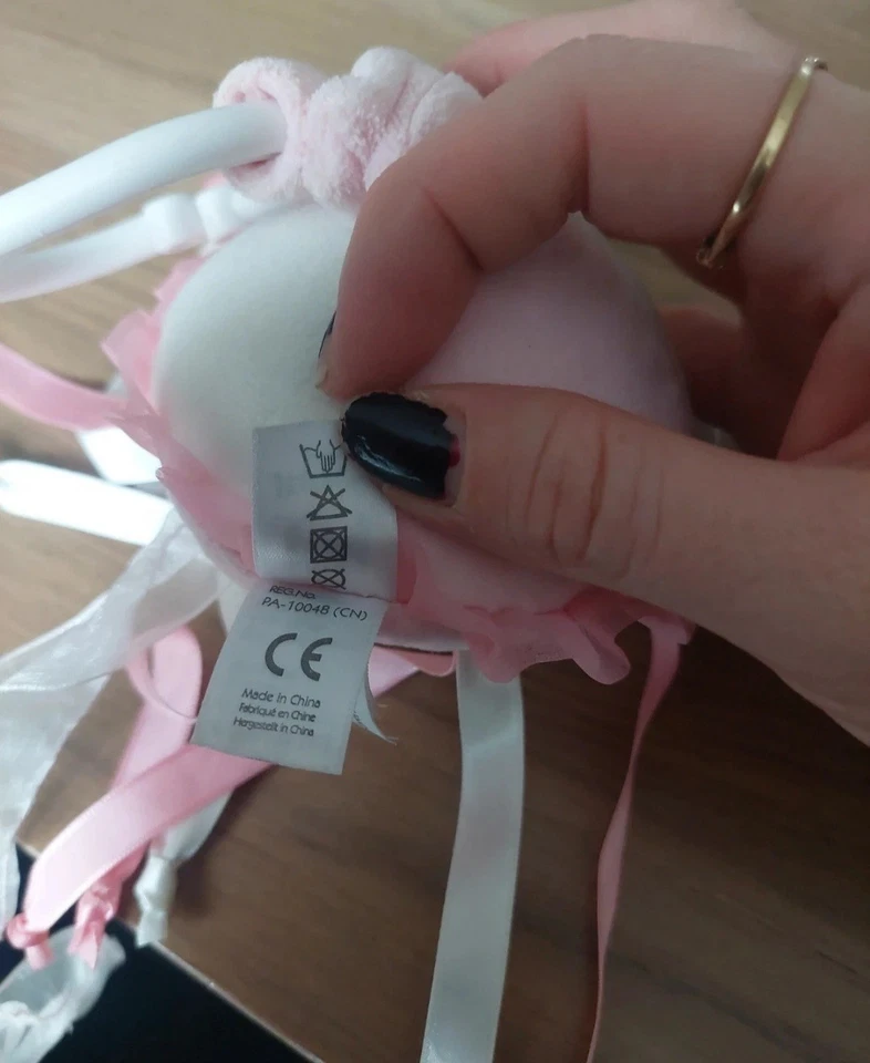 Jellycat Sea Streamer Jellyfish Jitter Pram Toy Soft Plush Toy Retired - Image 4 of 4