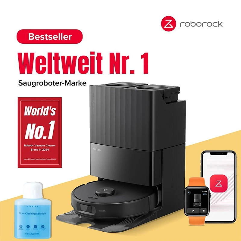 Roborock Qrevo Edge S5A Robot Vacuum & Mop 18,500Pa Zero-Tangling, Self-Cleaning