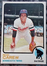 1973 Topps Rod Carew Baseball Card 330 Minnesota Twins Ungraded Excellent/NM