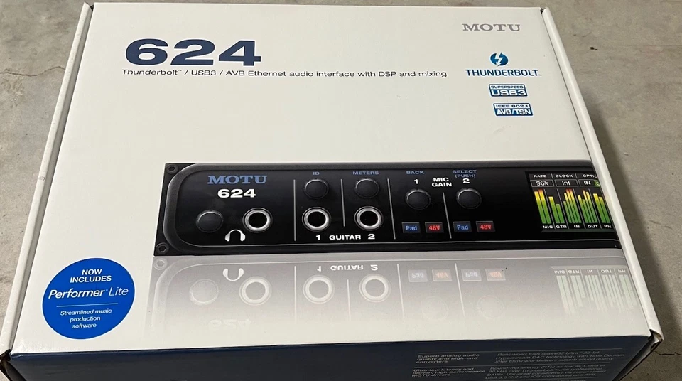 MOTU 624 Thunderbolt / USB3 / AVB Ethernet Audio Interface - Image 2 of 2