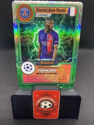 2023-24 Topps Merlin Randal Kolo Muani Merlin Gamers SP Green #MG-47 PSG/Spurs