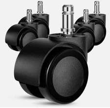 Office Chair Wheels Replacement 5 Pcs 2 Inch Office Chair Casters Heavy Duty