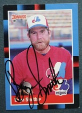 Montreal Expos star Bryn Smith signed / autographed 1988 Donruss baseball card -