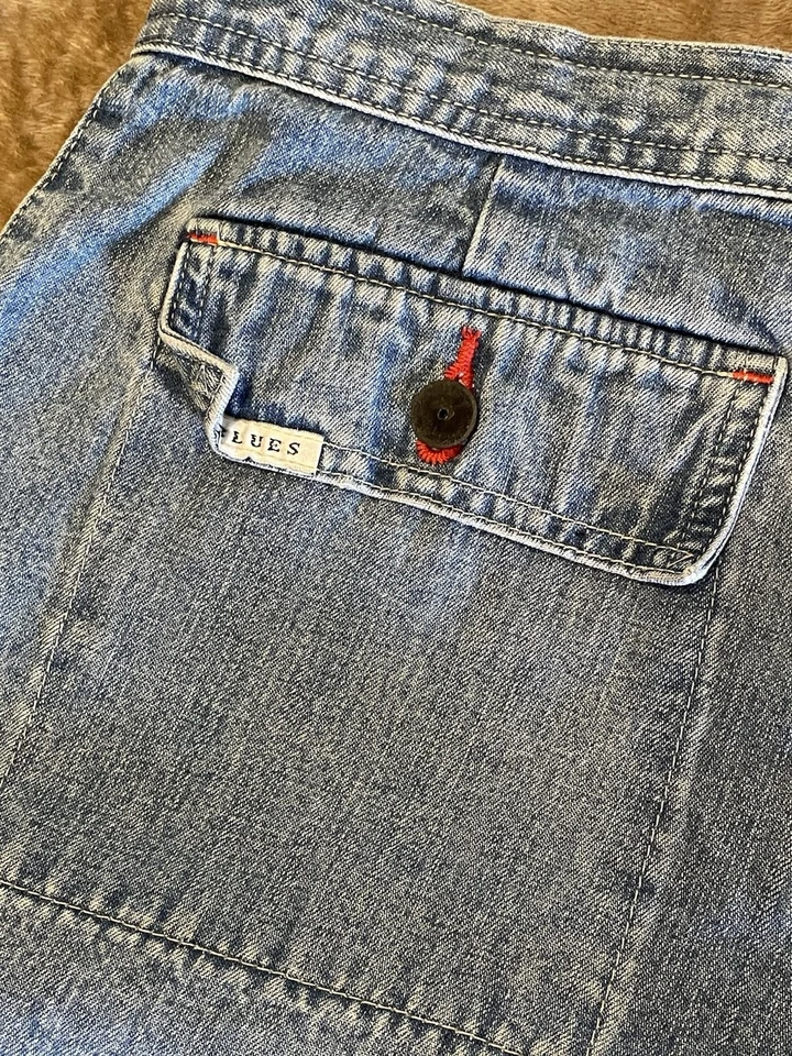 Pantalones cortos vaqueros vintage de mujer Carolina Blues talla 10 Foto 4 de 4