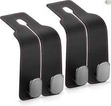 Car Hooks for Headrest, 2 Pack Car Purse Hook 100 Metal Car Hangers for Seat Mu