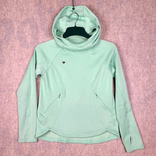 Obermeyer Girls Linnea Hoodie Girls Large Long Sleeve Mint Green Base Layer Ski