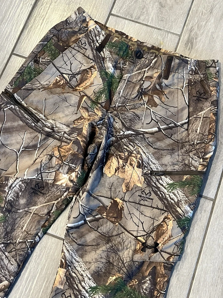 Under Armour UA Storm Camo Pants Men 34x30 True Early Season Kit Forest Realtree - Image 4 of 4