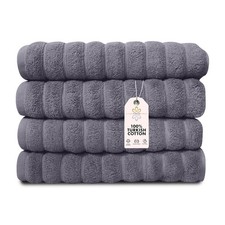 Classic Turkish Towels - Hand Towels - Set of 4, 600 GSM, 20x32- 100 Turkish Co