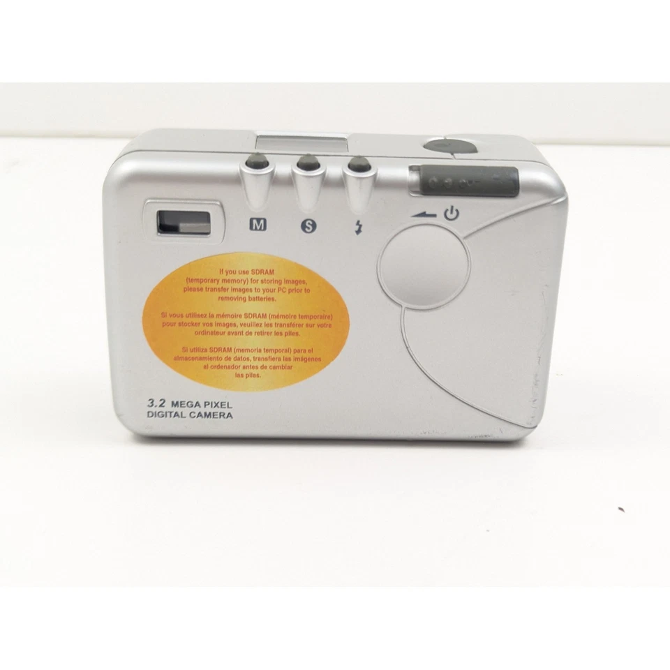 Polaroid PDC 2030 3.2MP Digital Camera Silver Vintage Tested Working - Image 2 of 4