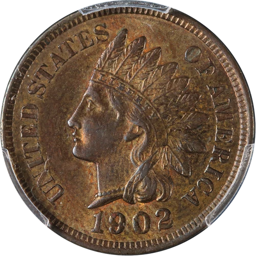 1902 Indian Cent PCGS MS63 BN Nice Eye Appeal Strong Strike