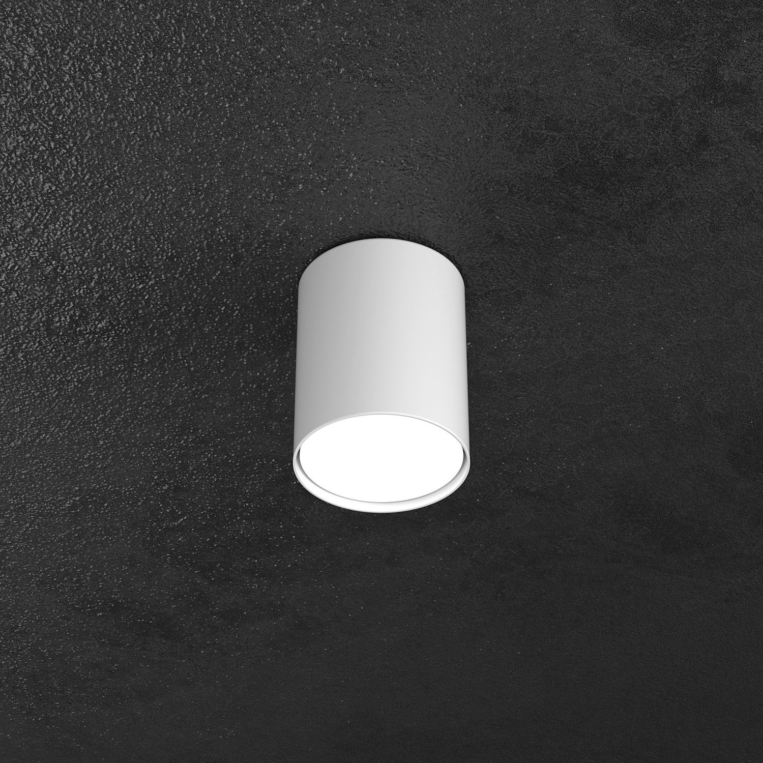 Lampada Soffitto Cilindro Bianco 10cm Gx53 - Minimal Design Shape