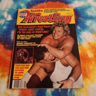 Inside Wrestling Magazine Vintage August 1983 Jerry Lawler Vs Bockwinkel /JYD 